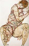 Egon Schiele, Seated Woman with her Left Hand in her Hair